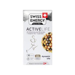 SWISS ENERGY ACTIVELIFE  (25 Vitamins &Minerals+Vitamin K2+Guarana) 30 Capsules